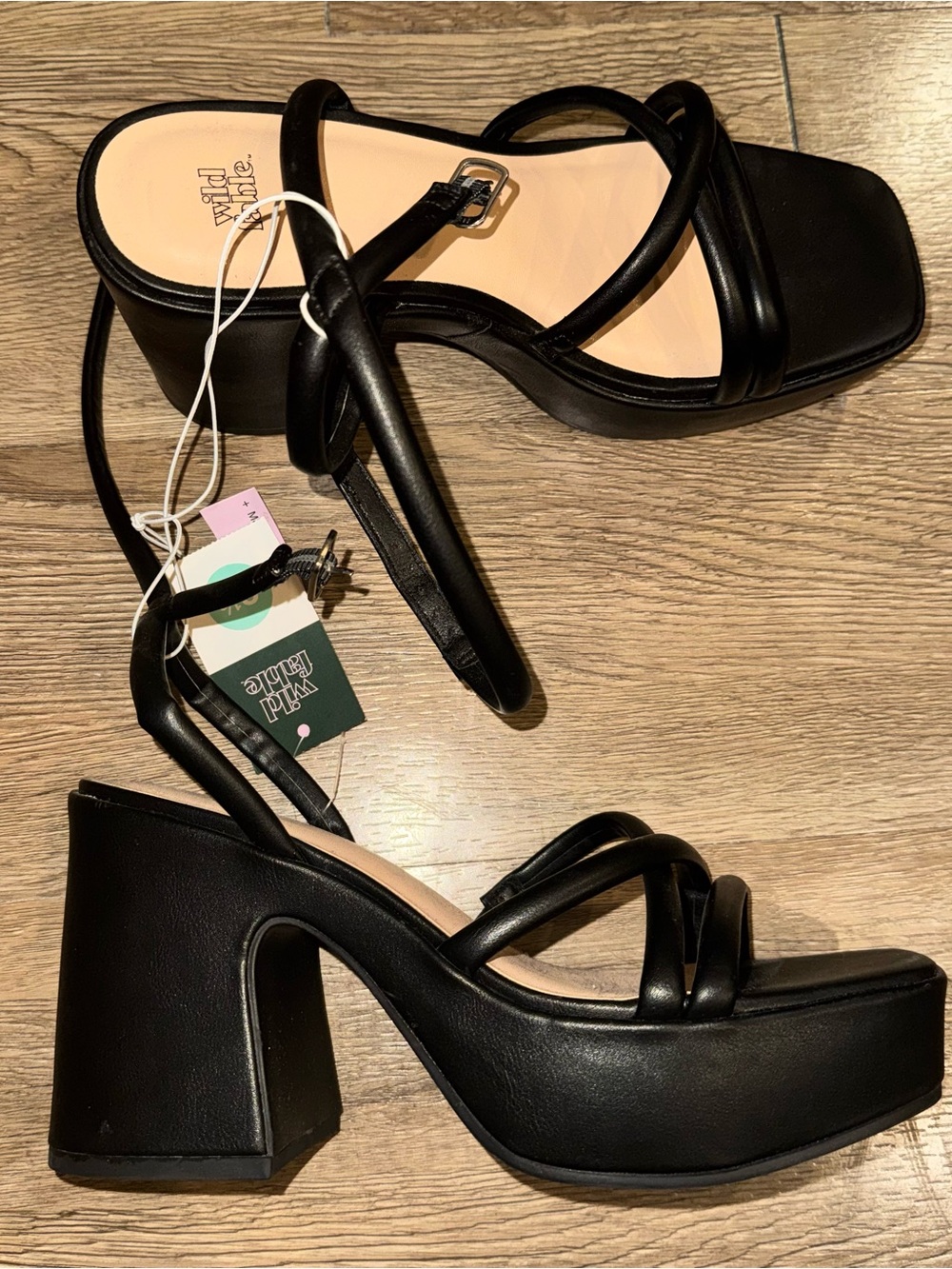 Black Chunky Heels